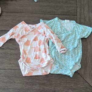 Kate Quinn Baby Bodysuits 0-3, And 3-6 - 2 Bodysuits